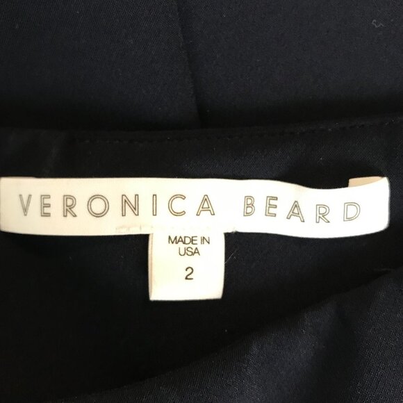 Veronica Beard Zip Back Scuba Pants In Navy Size 2 - Picture 8 of 9